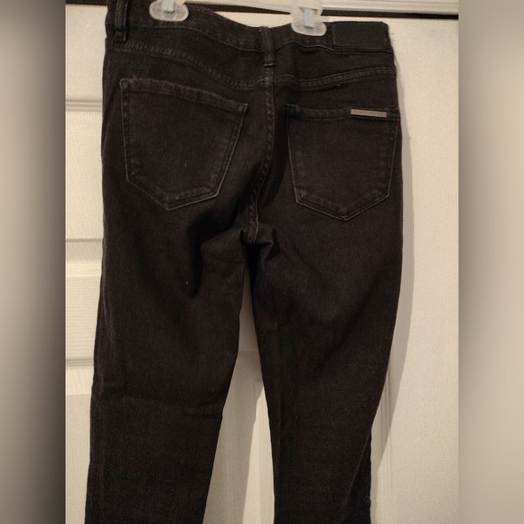 Women's New Kylie And Kendall Black Jeans Hi Waist Distressed Perfectly Stretch - Picture 5 of 10